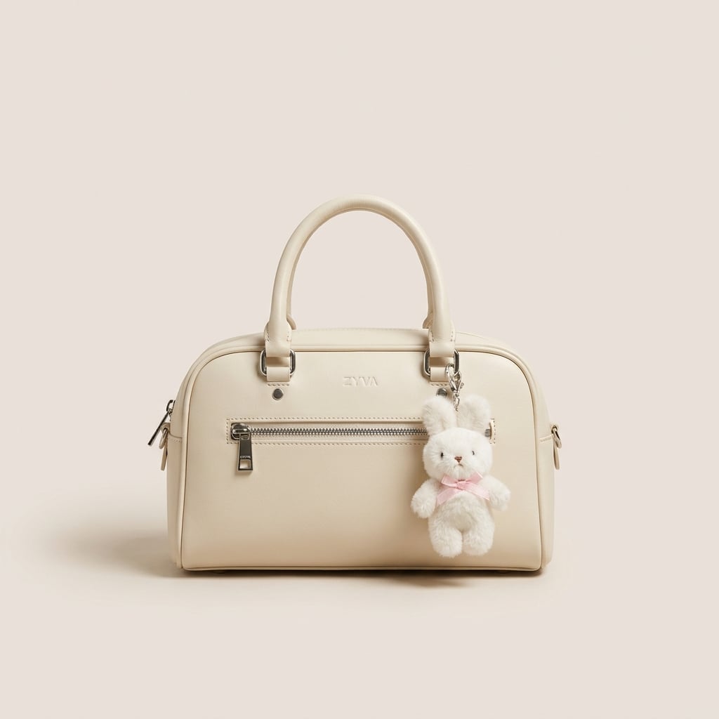 Creme Henkeltasche | ZYVA Charm Bag