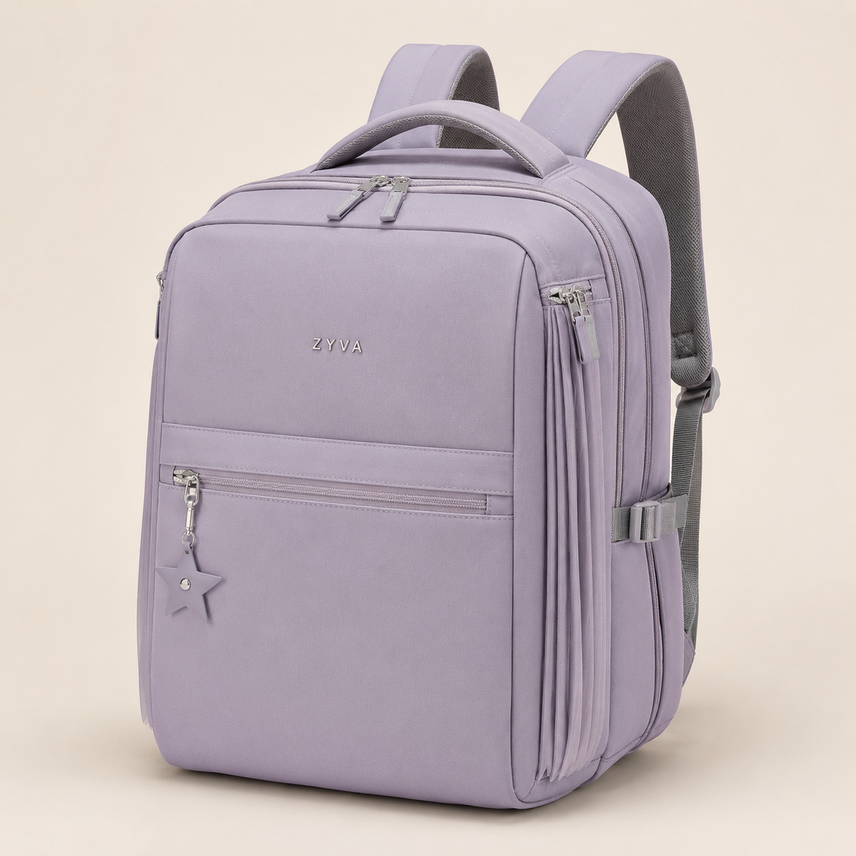 ZYVA Lavender Star – Lila Schulrucksack – ZYVA Produktbild