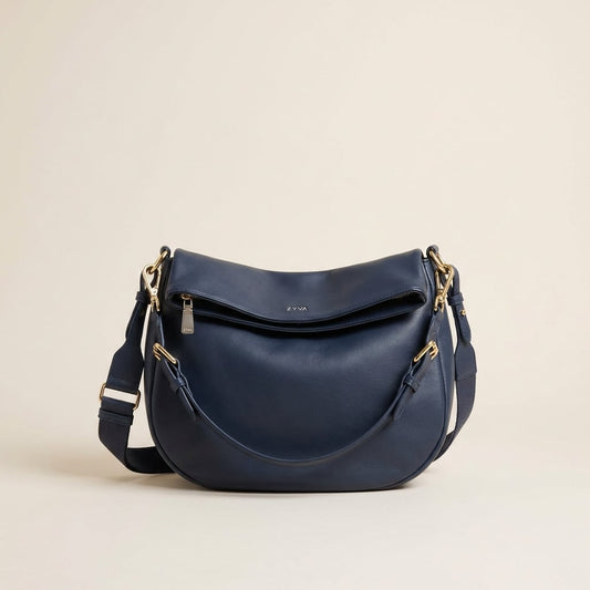 Dunkelblaue Damen Handtasche | ZYVA Signature Bag