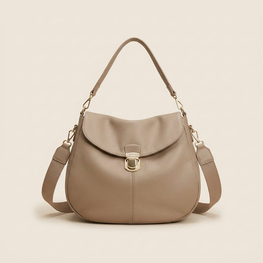 Taupe Damen Handtasche | ZYVA Signature Bag