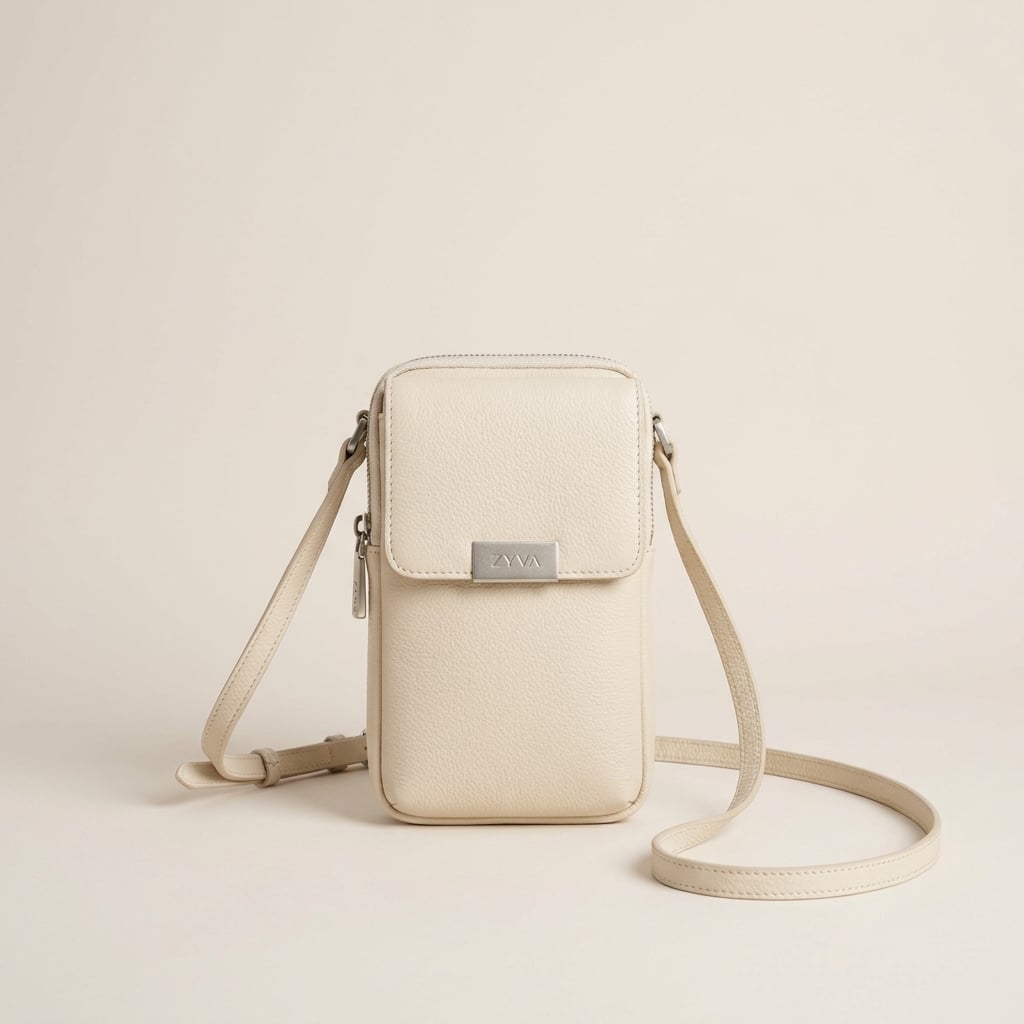Creme Crossbody Tasche Damen | ZYVA Essence