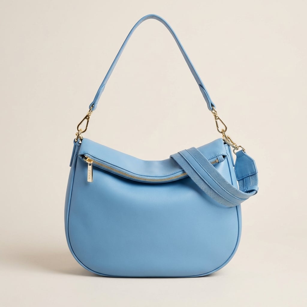 Hellblaue Damen Handtasche | ZYVA Signature Bag