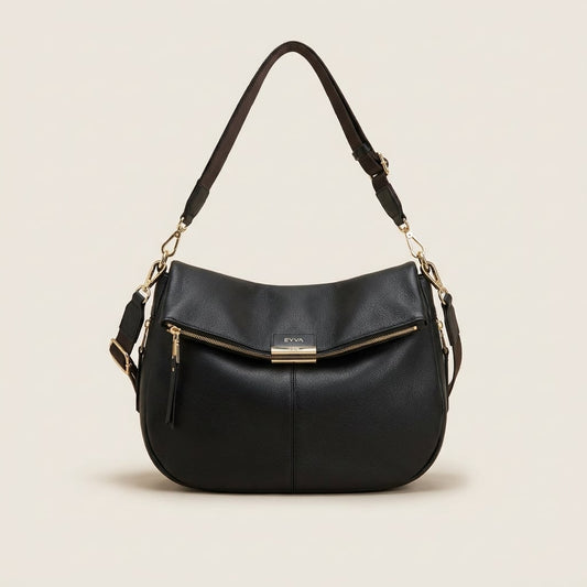 Schwarze Damen Handtasche | ZYVA Signature Bag