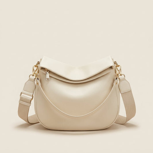 Creme Damen Handtasche | ZYVA Signature Bag