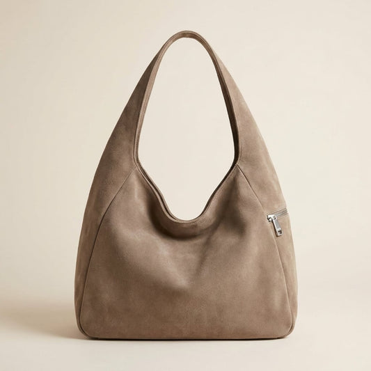 Taupe Damen Hobo Bag | ZYVA Luxe Hobo