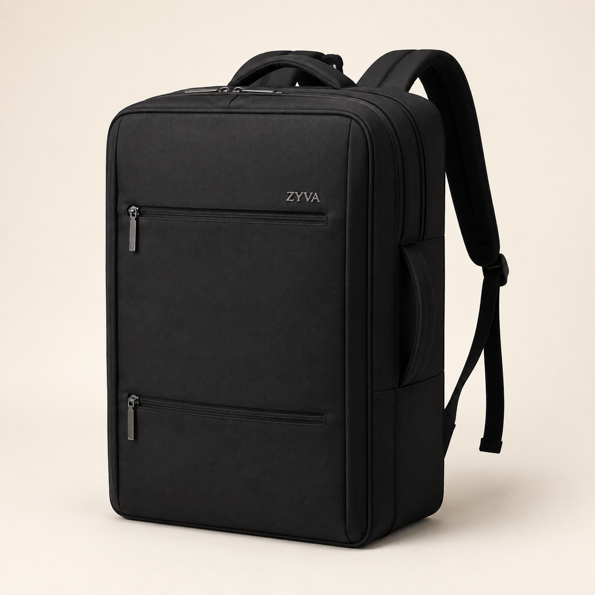 ZYVA Seoul Box – Schwarzer Schulrucksack – ZYVA Produktbild
