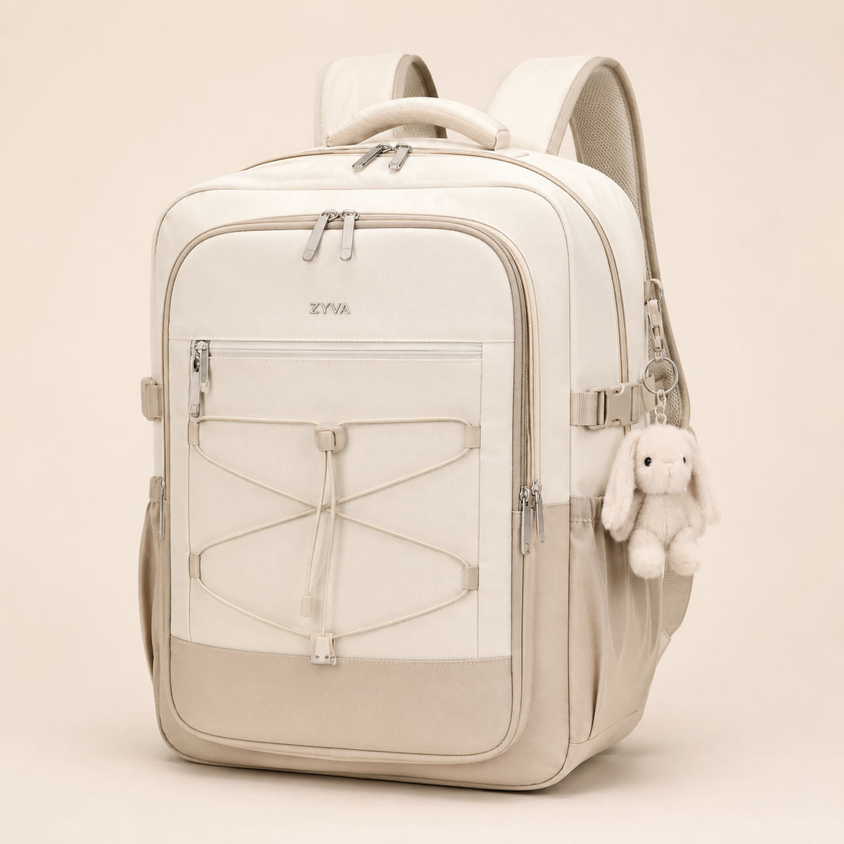 ZYVA Cream Bunny – Creme Schulrucksack – ZYVA Produktbild