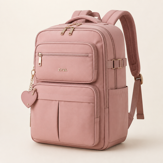 ZYVA Rose Heart – Rosa Schulrucksack – ZYVA Produktbild