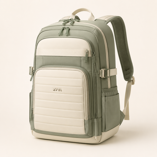 ZYVA Sage Cream – Grüner Schulrucksack – ZYVA Produktbild