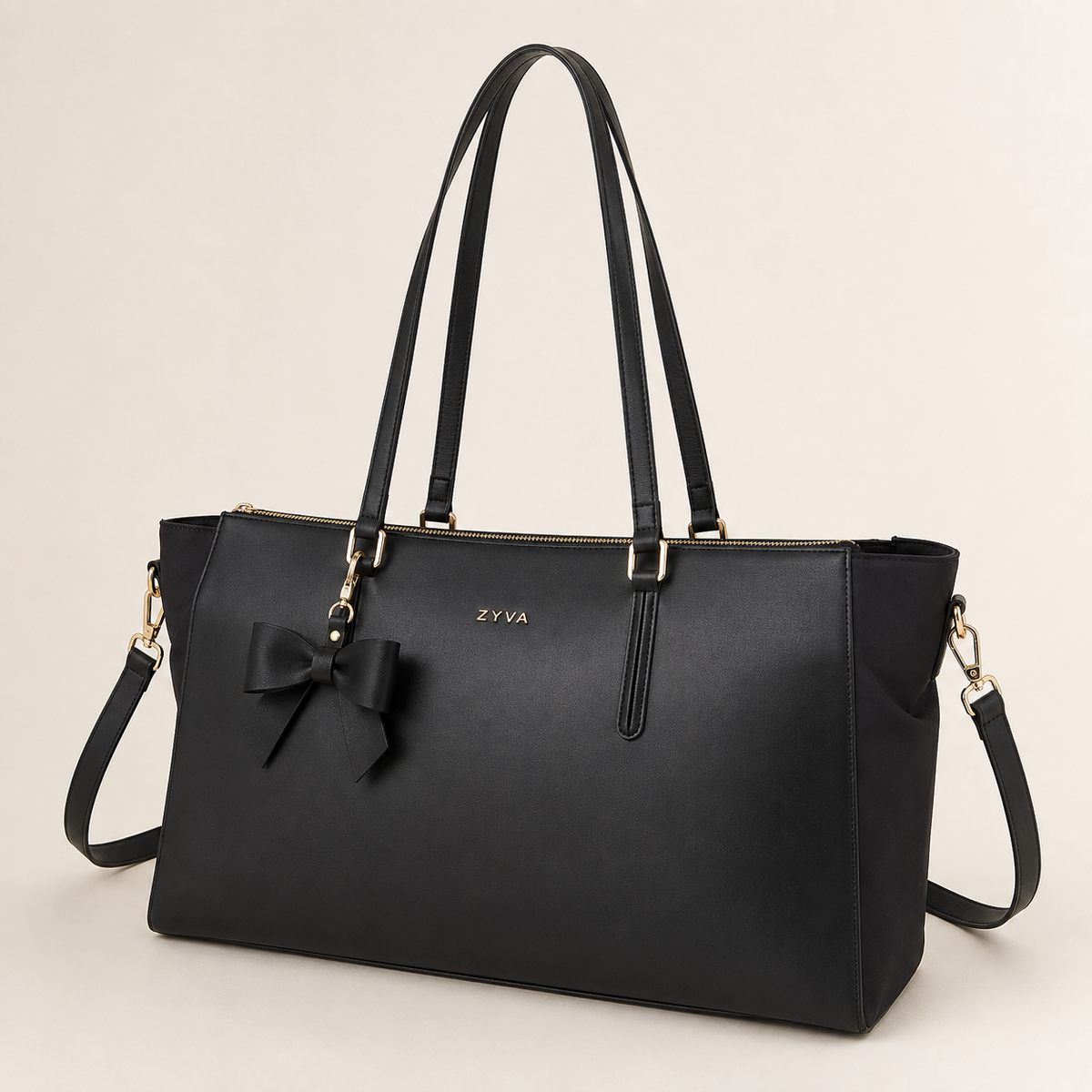 ZYVA Gangnam Bow – Schwarze Campus-Tasche – ZYVA Produktbild