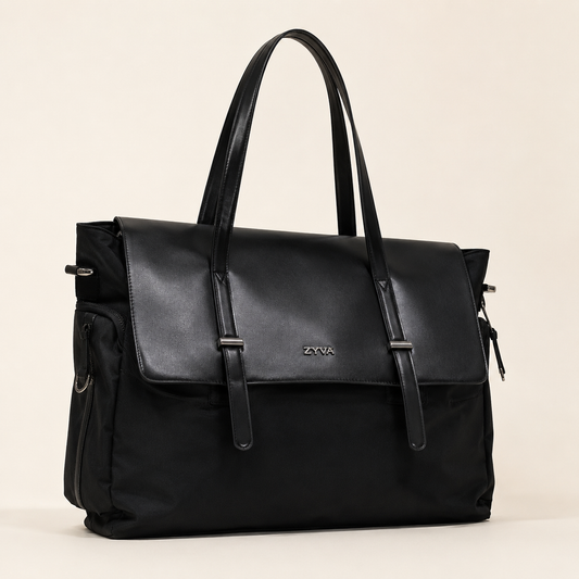 ZYVA Seoul Messenger – Schwarze Campus-Tasche – ZYVA Produktbild