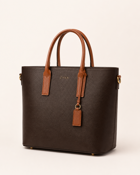 ZYVA Cocoa Contrast Tote – ZYVA Produktbild
