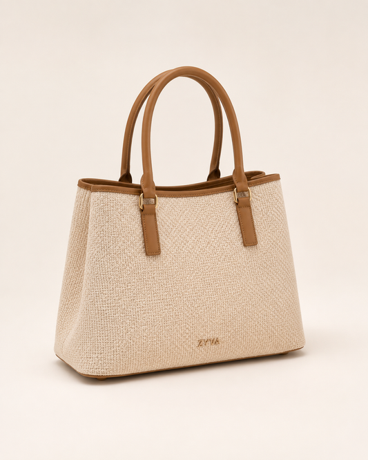 ZYVA Ivory Canvas Tote – ZYVA Produktbild